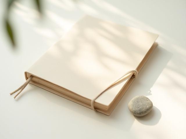 Carnet de notes 'Chemin de Rivière' en papier artisanal